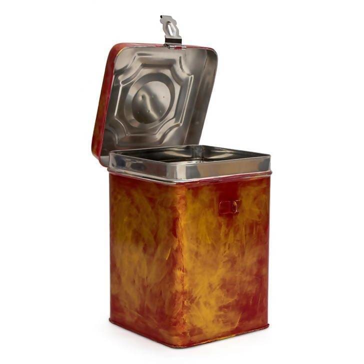 Kitchen & Dining Kaushalam old style red canister