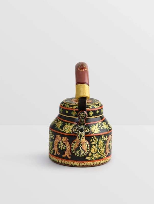 KAUSHALAM HAND PAINTED TEA CETTLE:GOLD FISH - Painted Teapots
