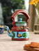 Painted Teapots KAUSHALAM HAND PAINTED TEA KETTLE: NEW PEACOCK DANCE