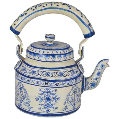 Painted Teapots KAUSHALAM HAND PAINTED TEA KETTLE BIG JAIPUR 2