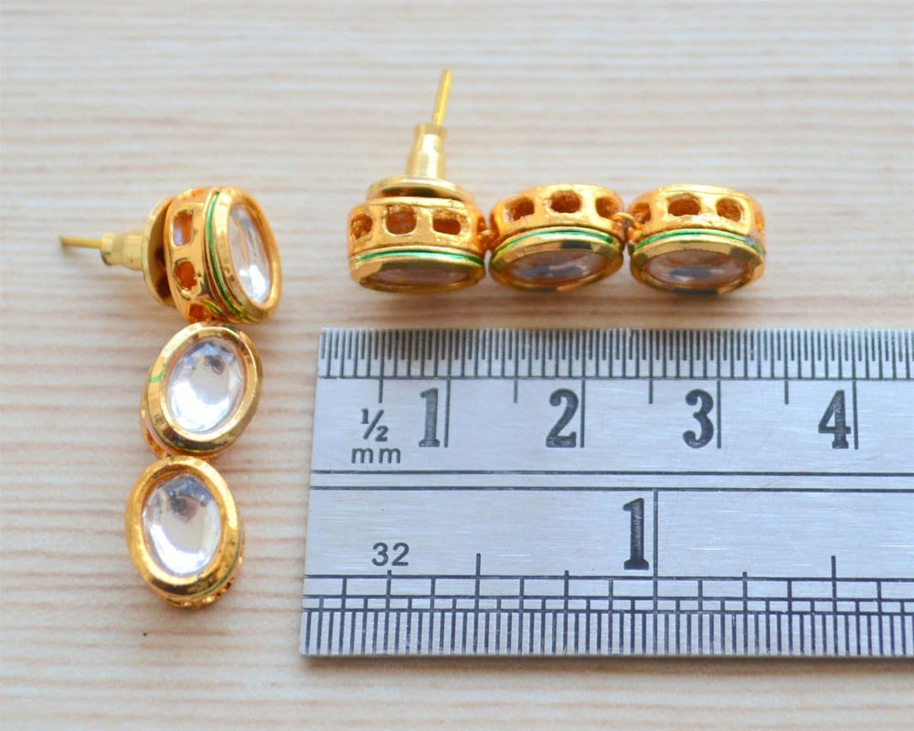 Goldsmiths 9ct Yellow Gold Bezel Set Pendant & Earring Set 1.49.0264 |  Goldsmiths