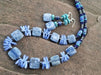 Kyanite Turquoise Hematite Necklace Earring Set - by Warm Heart Worldwide