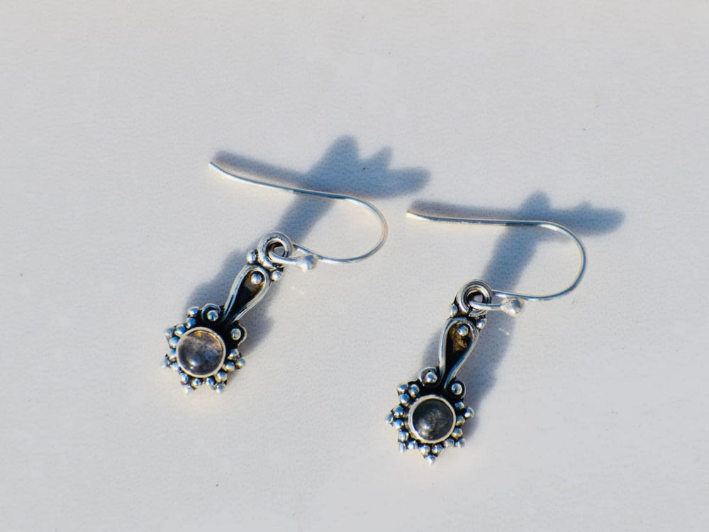 Labradorite 925 Silver Earrings Handmade Statement Elegant Bohemian Boho Chic - By Tanabanacrafts