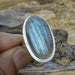 Rings Labradorite Ring 925 Silver Handmade Oval Gemstone Blue Flash For Woman