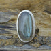 Rings Labradorite Ring 925 Silver Handmade Oval Gemstone Blue Flash For Woman