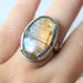 Rings Labradorite and silver cocktail ring with stunning oval labradorite cabochon gemstone