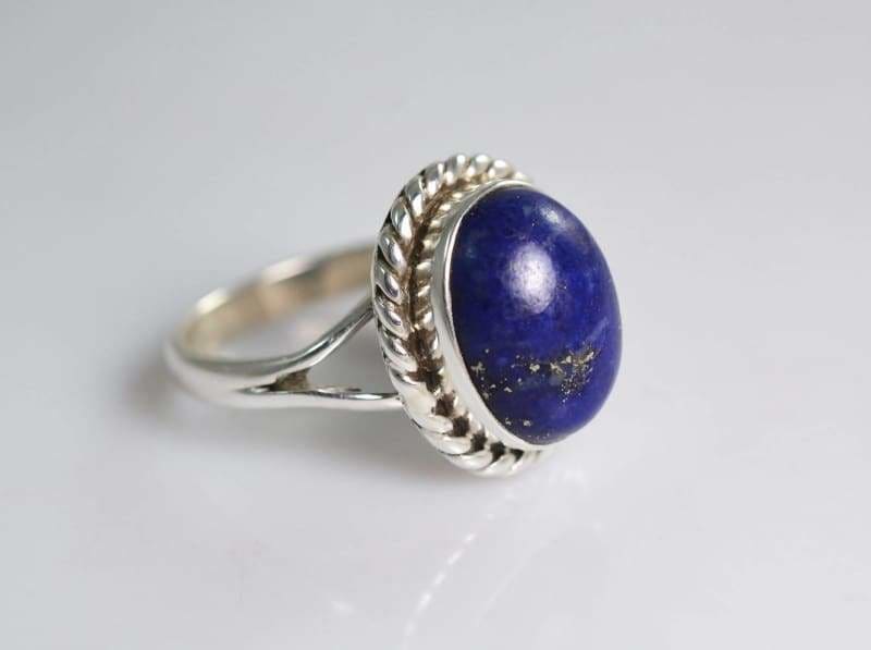 Rings Lapis Lazuli 925 Sterling Silver Handmade Ring for Women - 4 by Navya Craft