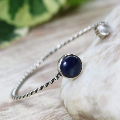 Lapis Lazuli Bracelet | 12 x Ovals | September birthstone | Sterling S