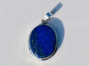 Lapis Lazuli Pendant Sterling Silver Gemstone Blue Handmade Unique - By Tanabanacrafts
