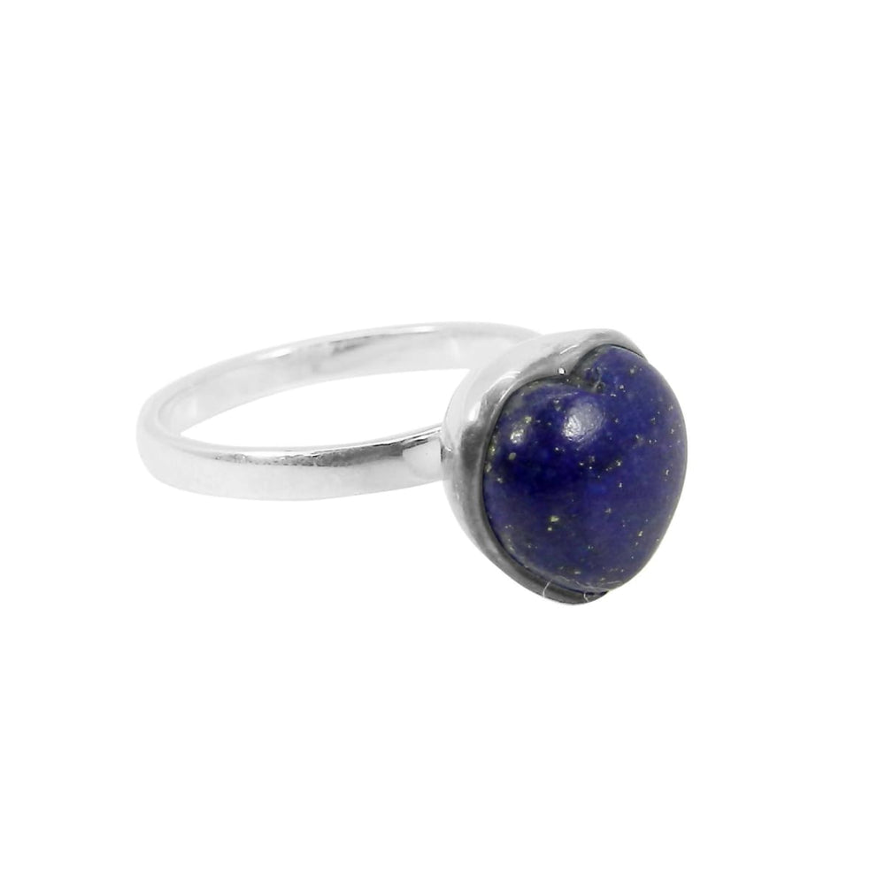 Rings Lapis Lazuli Ring Silver 925 sterling silver Handmade Heart Shape Size 4-14