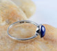Ring Lapis Stacking Tiny Gemstone Lazuli Blue Stone Gift - by GIRIVAR CREATIONS