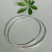 Large and Light 90 Mm Continuous Sterling Silver Hoops | Endless | E1047 - by Oneyellowbutterfly