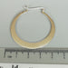 Large silver hoops | 40 mm hoop earrings | Flat hoops| Minimalist | Silver ear | E809 - by OneYellowButterfly