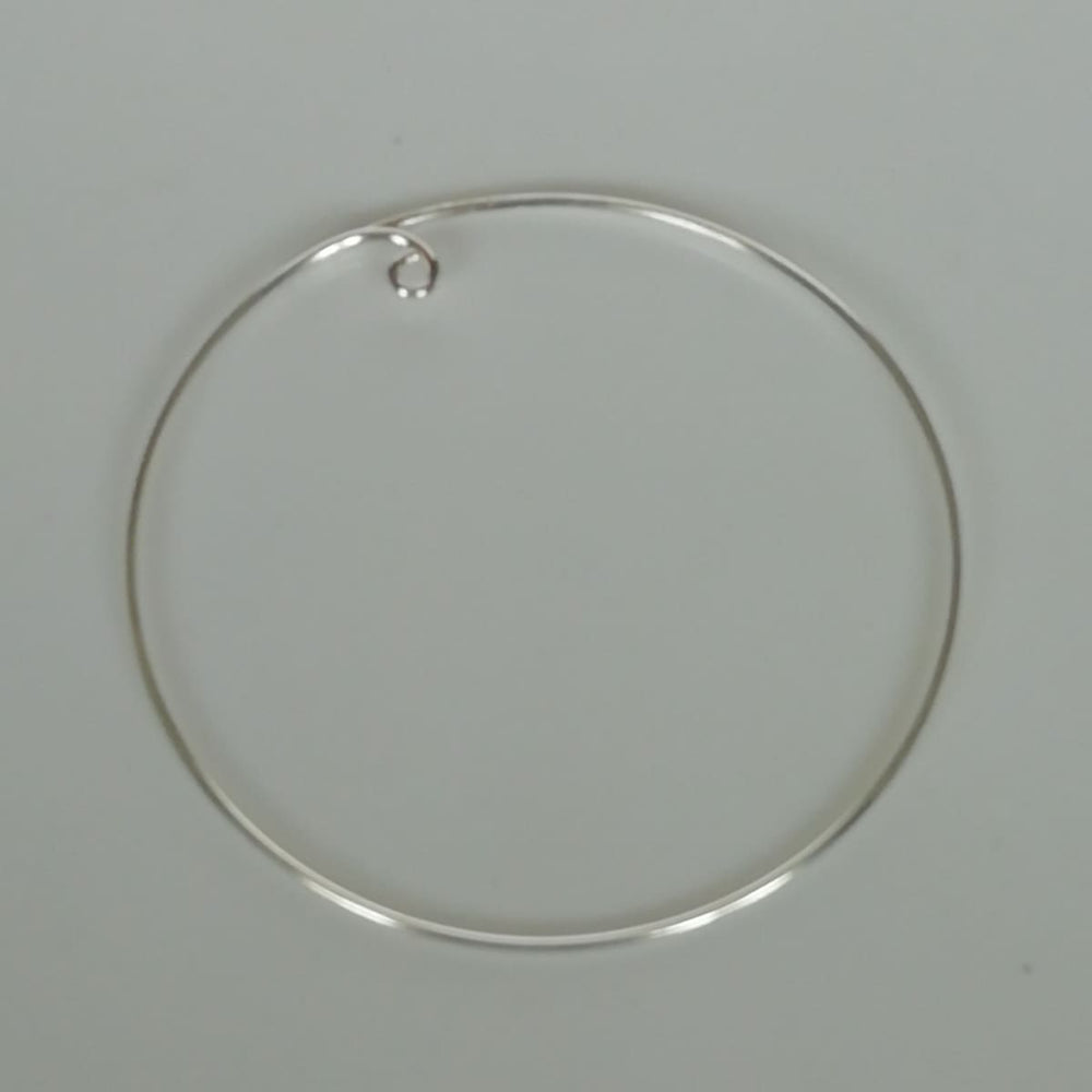 Large silver hoops | 50 mm hoop earrings | Silver jewelry | Minimalist | ear | E226 - by OneYellowButterfly