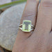 Rings Lemon Quartz Ring - 925 Sterling Silver - Cushion Cut Birthstone