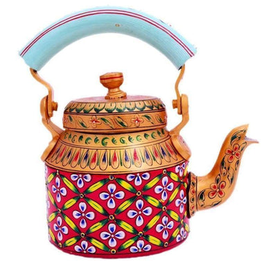 Kaushalam Hand Painted Tea Pot : Autumn Glow - Painted Teapots