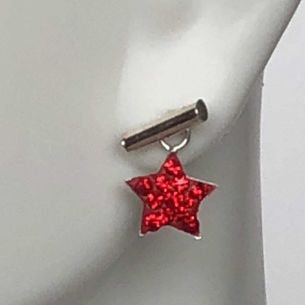 earrings Long Bar Earrings Studs Rhinestone Star Wanderlust Jewelry Celestial CZ Necklace Hypoallergenic G12 - Title by NeverEndingSilver