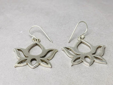 Lotus Earrings 925 Sterling Silver Everyday Flower Boho Gift For Her - by Heaven Jewelry