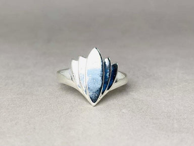 Lotus Ring 925 Silver Promise Simple Jewelry Boho Statement Plain - by Heaven