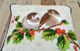 Love Birds Pillow Embroidered Cotton Throw 12x12 Inches - By Vliving