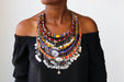 Maasai Wedding Necklace African Jewelry Beaded Women Christmas Gift For Her Tribal Boho - By Naruki Crafts