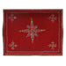 Kitchen & Dining Hand-Painted Tray In Red