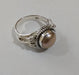 Freshwater Peach Pearl 925 Solid Sterling Silver Ring Handmade Women - By Navyacraft