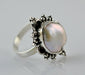 Freshwater Coin Pearl Ring 925 Sterling Solid Silver Size 4 To 13 Us - By Navyacraft