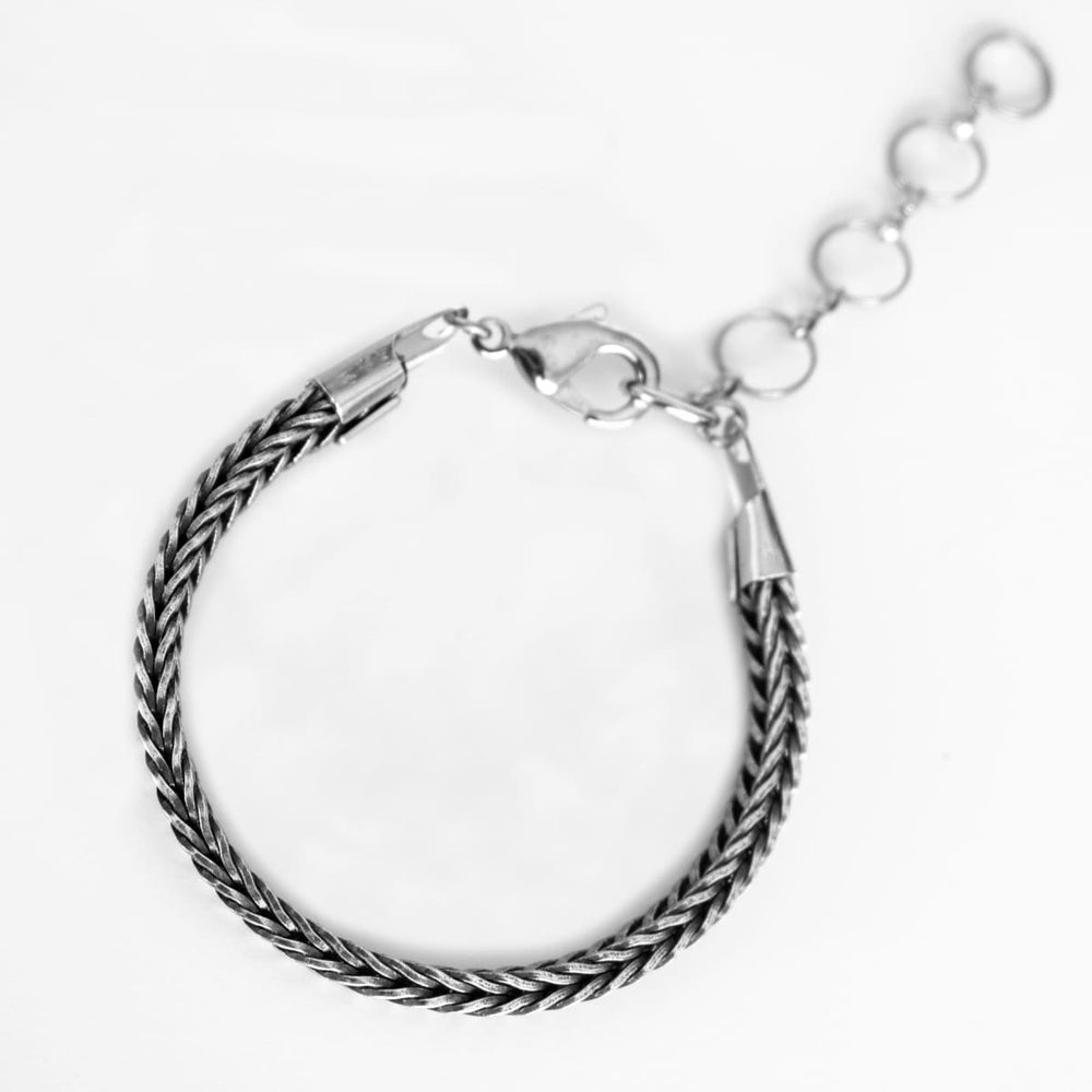 Men Bracelet - Silver - Jewelry - Chain - Vegan - Gift - Boyfriend - Husband - Guys - By Magoo Maggie Moas