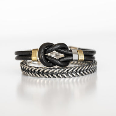 bracelets Men’s Bracelet Set - of 2 Bracelets For Men - leather - Jewelry - Gift - Boyfriend - Husband - Guys - by Magoo Maggie Moas