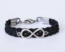 Bracelets Men’s Bracelet - Leather - Infinity - Jewelry - Gift - Boyfriend - Husband - by Magoo Maggie Moas