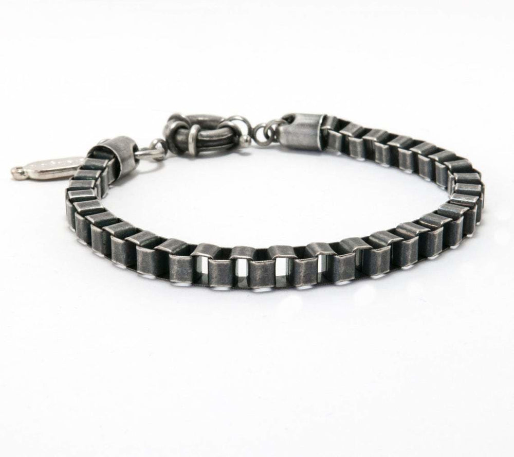 Men’s Bracelet - Silver - Jewelry - Chain - Vegan - Gift - Boyfriend - Guys - by Magoo Maggie Moas