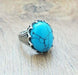 rings Mens Handmade Ring Turquoise Men Silver Oval Gemstone Modern Sterling Engraved Anniversary Gifts - by InishaCreation