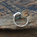 Rings Midnight Rainbow Quartz Ring -Oval Cut Mystic -Solid 925 Sterling Silver