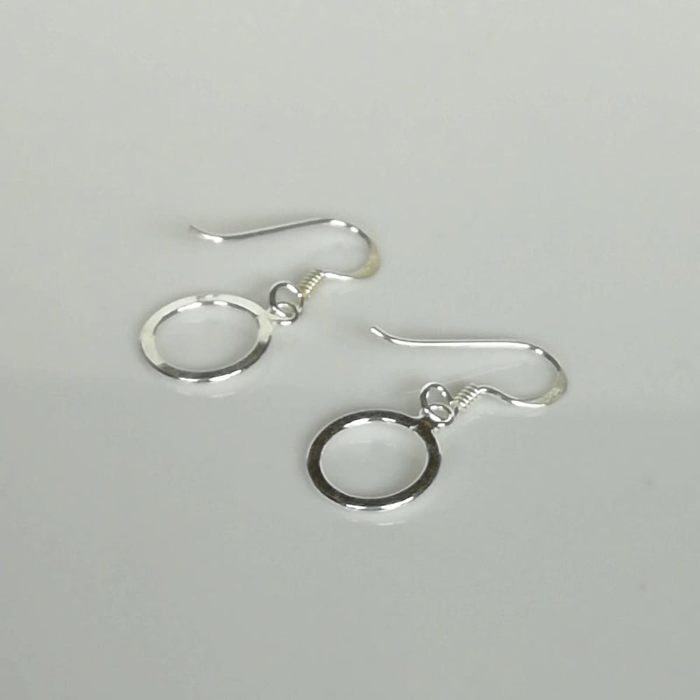 Silver Chunky Dangle Heart Hoop Earrings | Classy Women Collection