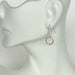 earrings Minimalist Earrings - Circle Of Life - Round Dangle - Silver - Wanderlust - Simple - G25 - by NeverEndingSilver