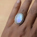Rings Misty Rainbow Moonstone Gemstone Ring 925 Sterling Silver Designer Ring,Bezel Set June Birthstone Gift All Specified Sizes Avail