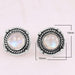 Earrings Moonstone Earring 925 Sterling Silver Rainbow Stud 15X15mm For Women - by Rajtarang