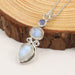 Moonstone Necklaces 925 Sterling Silver Statement For Women Handmade Mother’s Day Gift Necklace For First Mothers - By Rajtarang