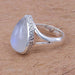rings Moonstone Ring June Birthstone Jewelry in 925 Sterling Silver Blue Shine Rainbow Finger for Men and Women Nickel Free - by Rajtarang