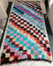 Moroccan Boucherouite Rug Hand Knotted Colorful Bohemian - By Home
