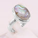 rings Mother of Pearl Ring 925 Sterling Silver Gemstone Oval - by Rajtarang