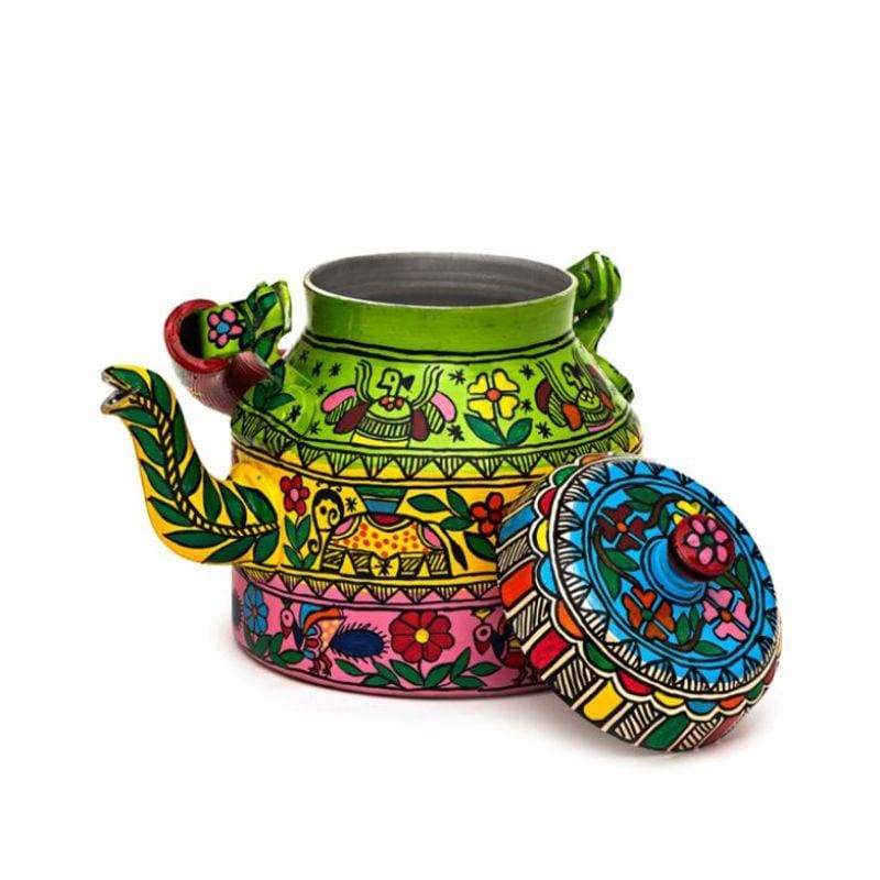 Painted Teapots Multi Color Hand Tea Pot in Aluminium
