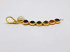 Necklaces Multi Stone Colour Chakra Silver Gold Plated Pendant