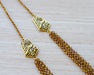 necklaces Multi strand gold necklace South Indian Temple Jewelry long rani haaram - by Pretty Ponytails