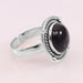 rings Natural Black Onyx Ring 925 Sterling Silver Stacking Solitaire - by Rajtarang
