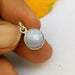 Necklaces Natural Blue Lace Agate Pendant sterling silver gemstone jewelry 925 Silver Necklace Bezel Set Round Gift for her