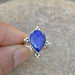 Rings Natural Blue Sapphire Gemstone Ring Sterling Silver September Birthstone Gift