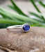 rings Natural Blue Sapphire Stacking Birthstone Ring Handmade Jewelry For Her - by InishaCreation