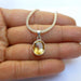 Necklaces Natural Citrine Pendant Necklace Birthstone jewelry Yellow Sterling silver necklace gemstone pendants